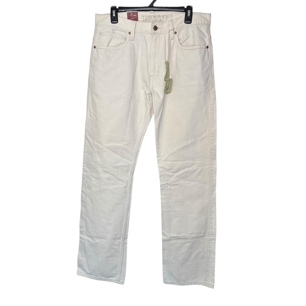 Levi's Vintage Straight 539 Cream Jeans Men's Size 33X34 Organic Cotton